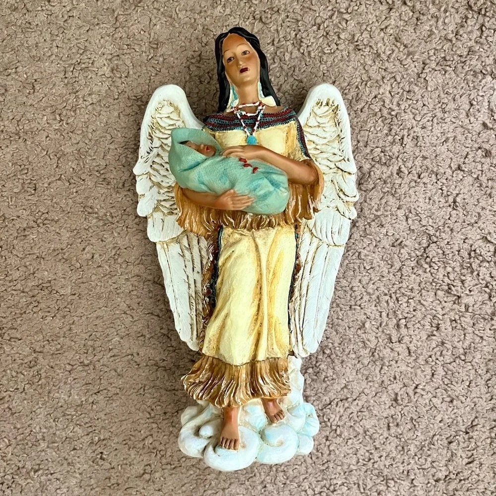 Native American Angel Figurine Statue